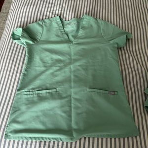 Figs Scrub Top and Bottom - Jade